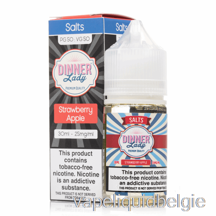 Vape Smaken Aardbei Appelzout - Vape Dinerdame - 30ml 25mg